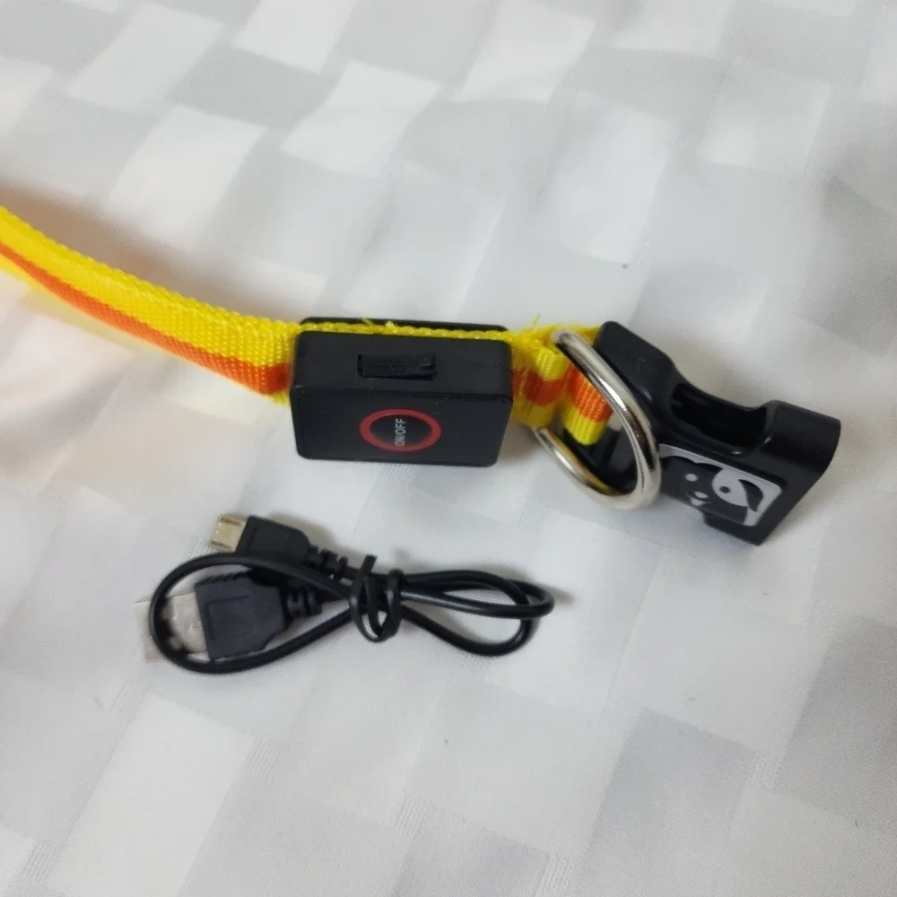 LED Light Up Dog Collar NWT Size L
